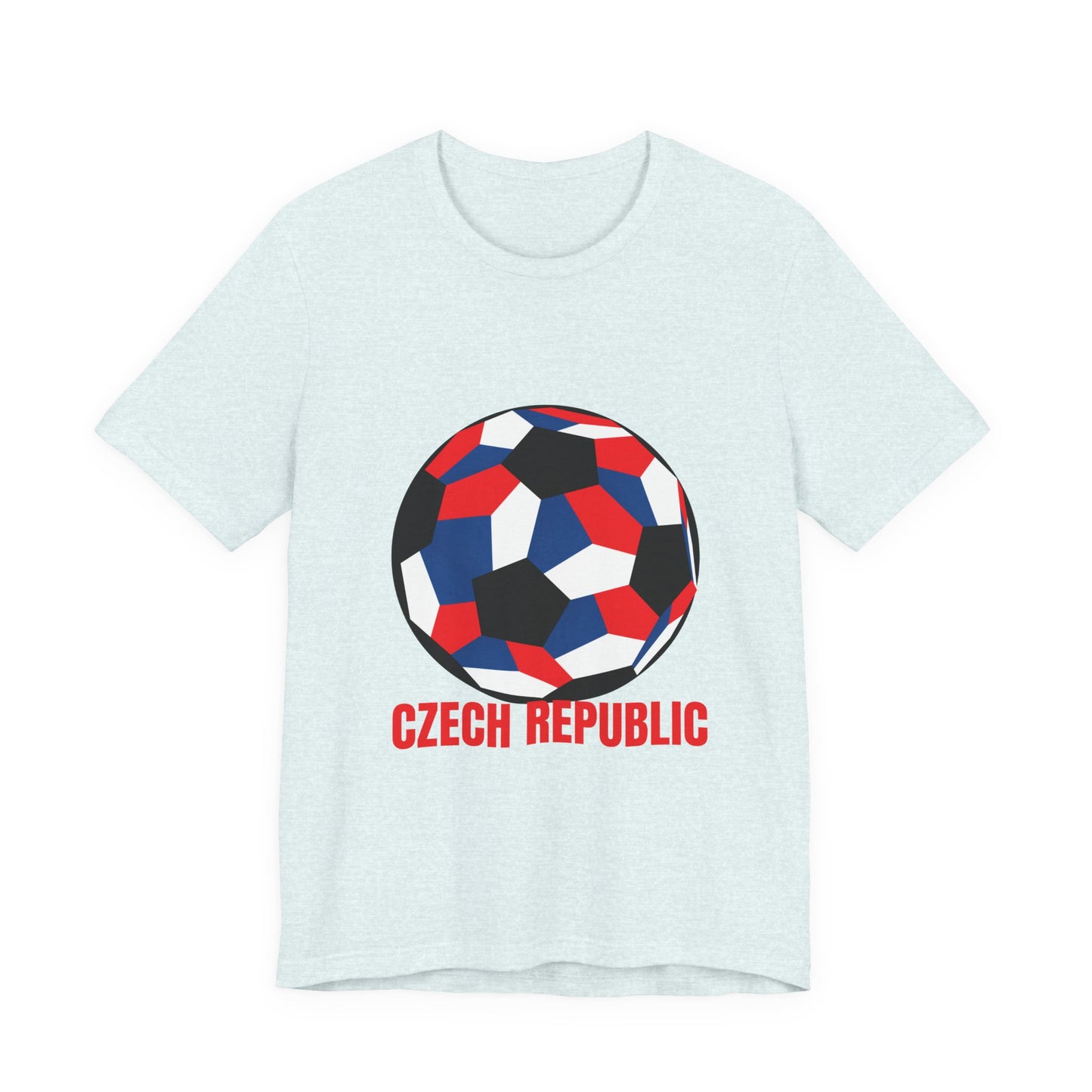 Czech Republic Fan Specialty Soccer Ball Design T Shirt