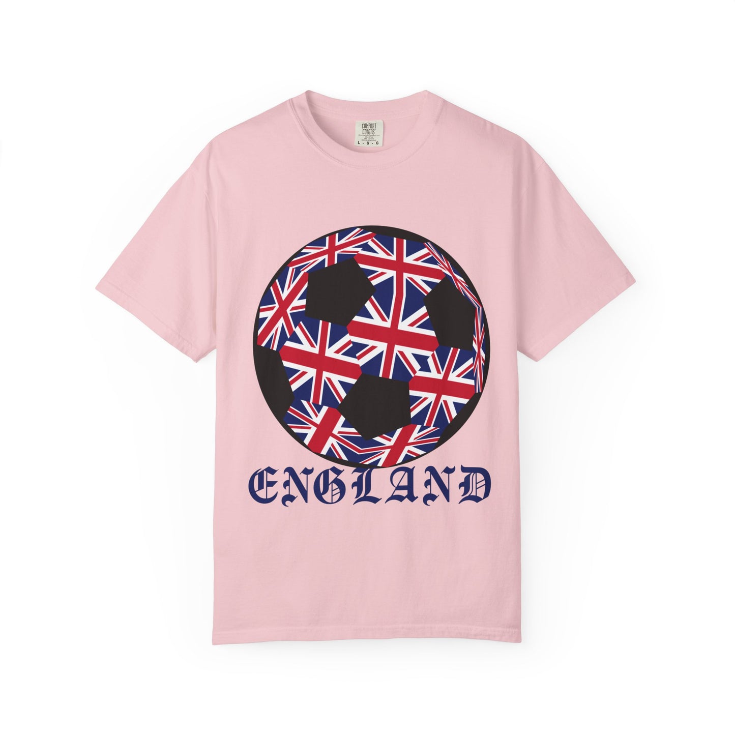 Old English Style Specialty Soccer Ball Design T Shirt