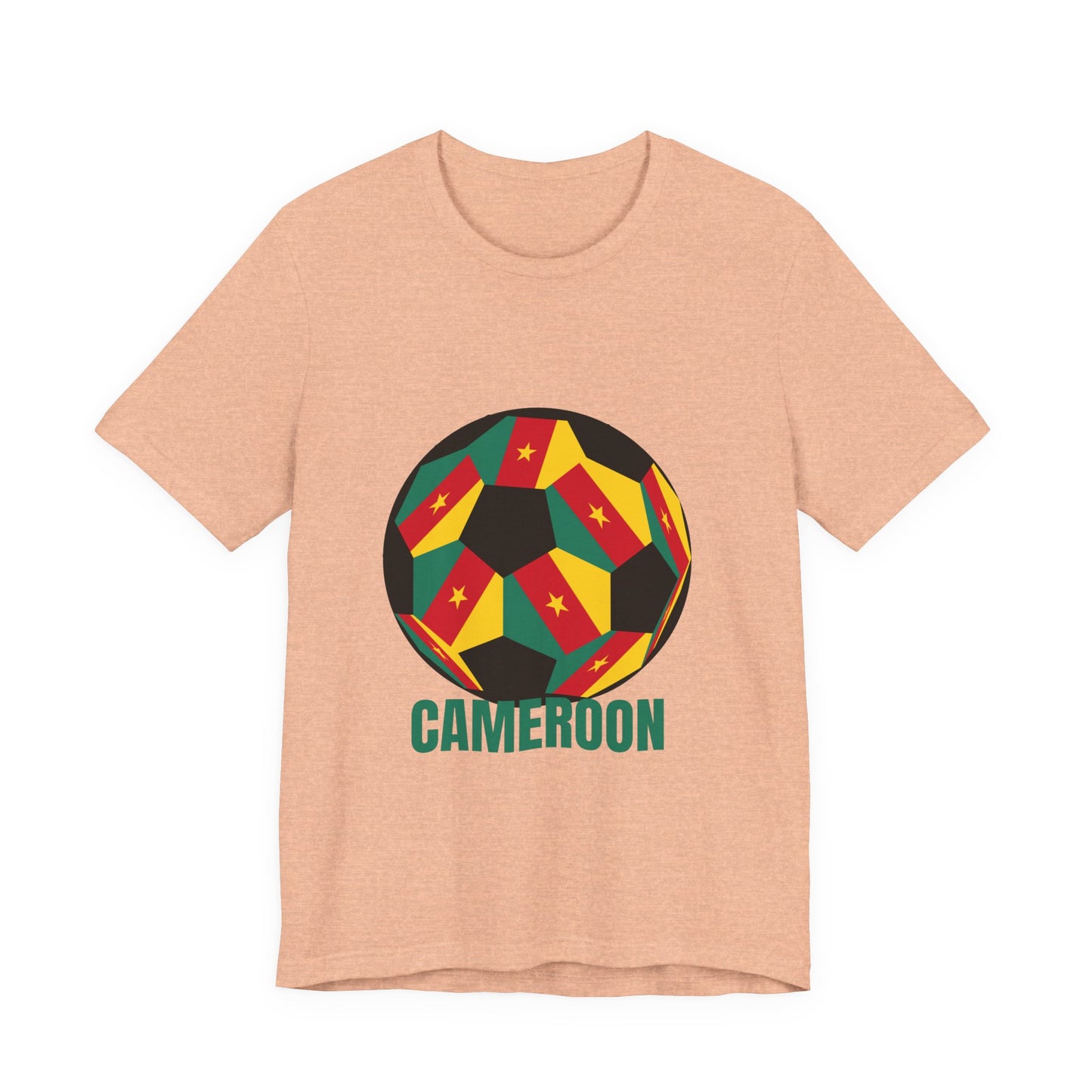 Cameroon Fan Specialty Soccer Ball Design T Shirt