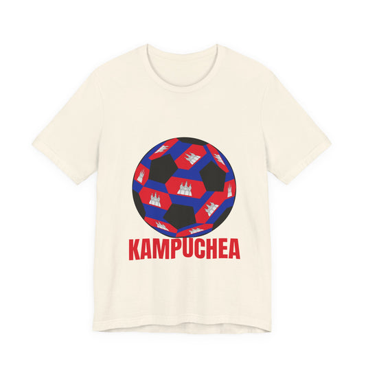 Kampuchea Fan Specialty Soccer Ball Design T Shirt