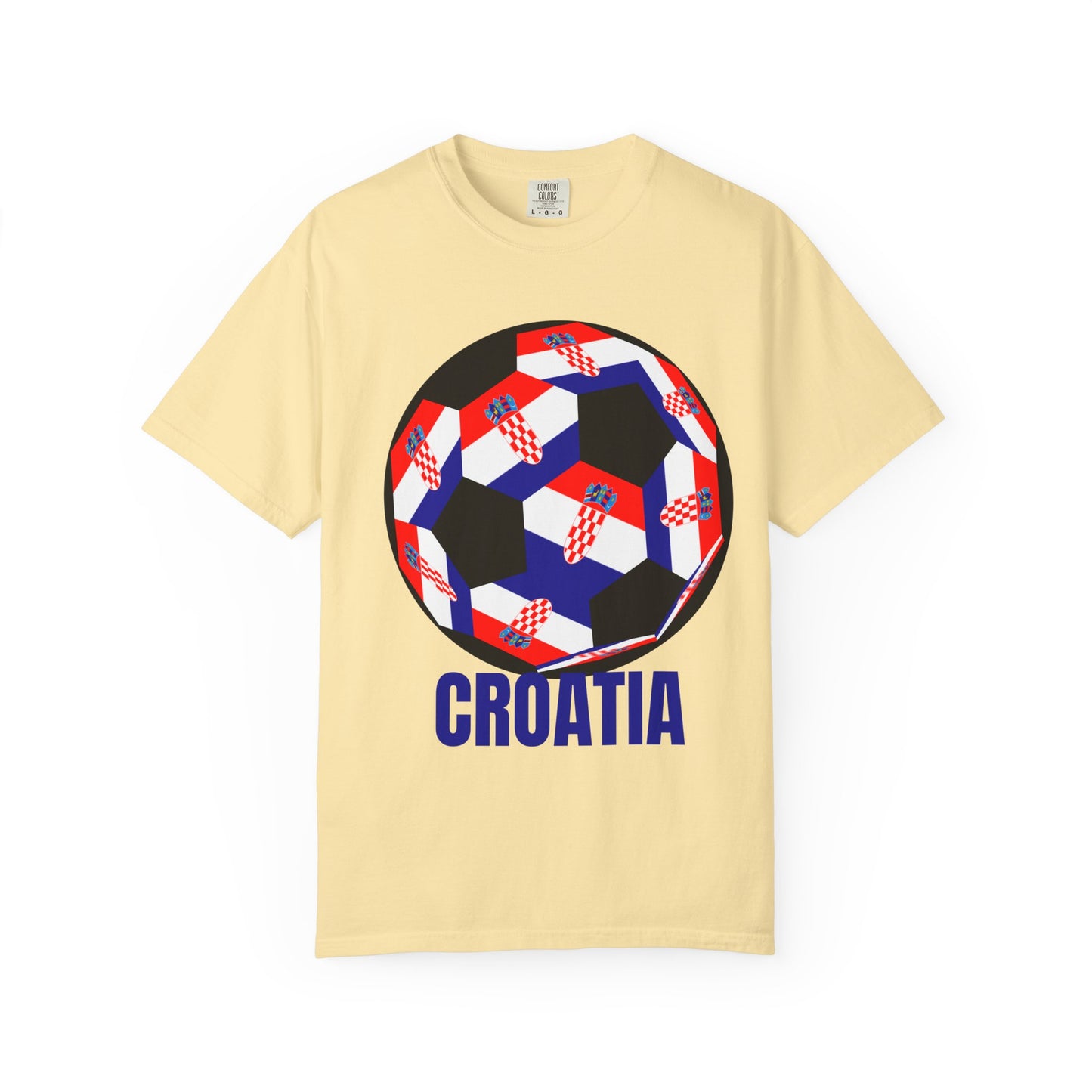 Croatia Fan Specialty Soccer Ball Design T Shirt