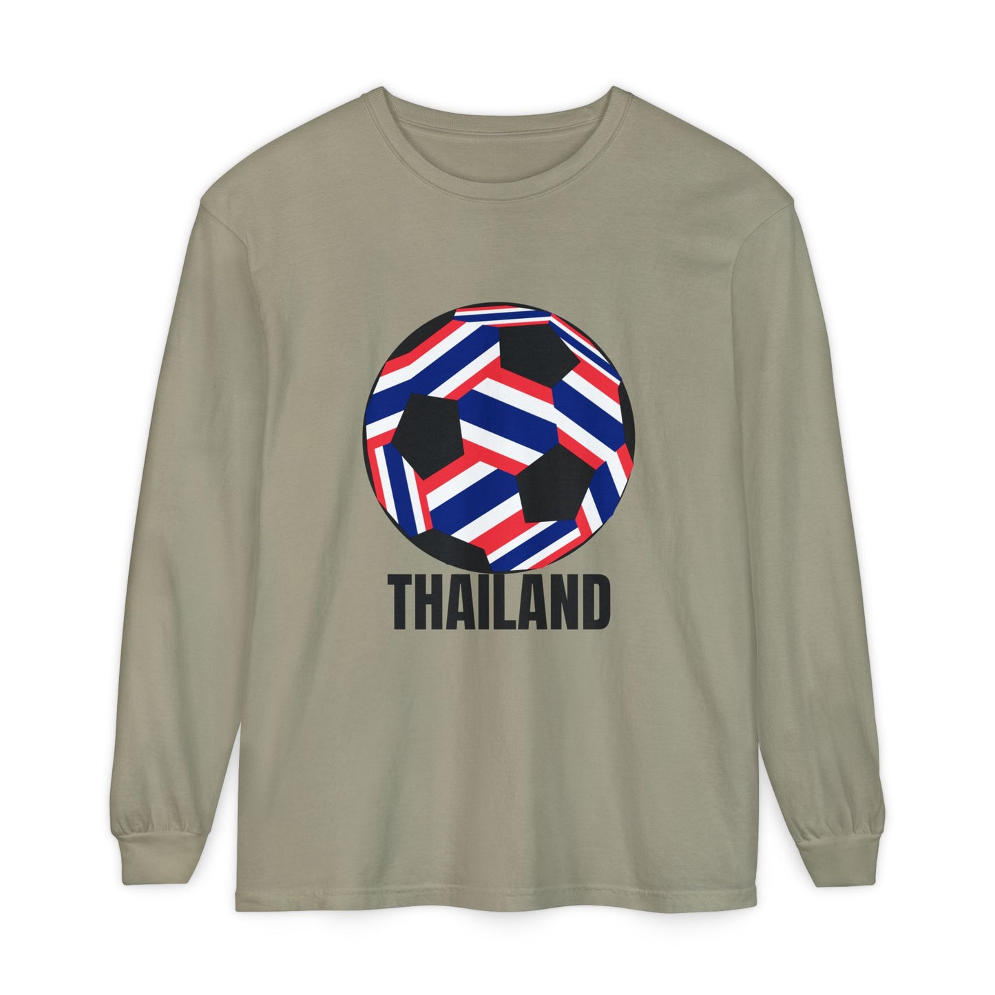Thailand Fan Specialty Soccer Ball Design  Long Sleeve T-Shirt