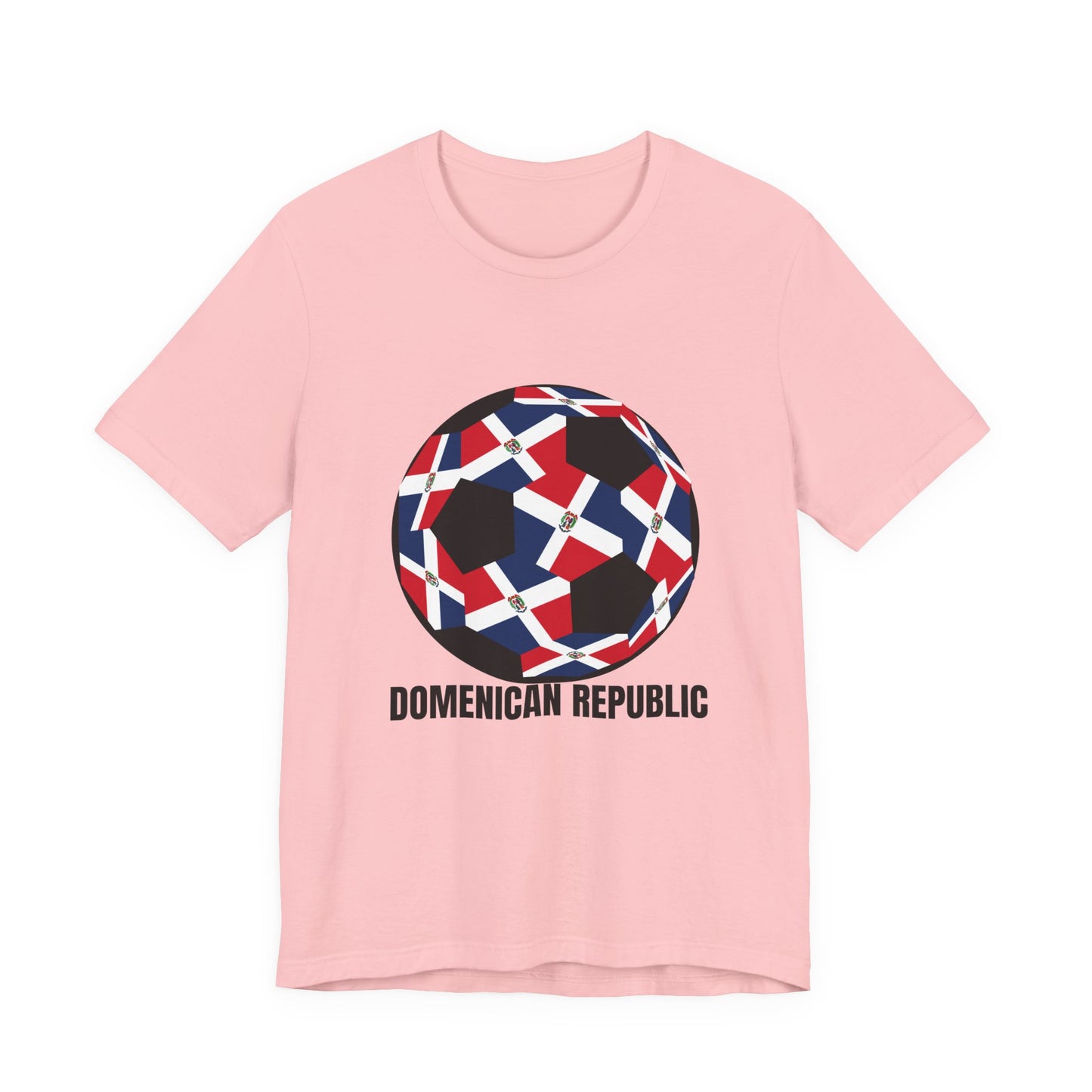 Domenican Republic Fan Specialty Soccer Ball Design T Shirt