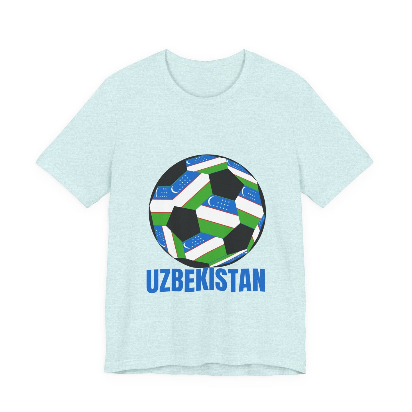 Uzbekistan Fan Specialty Soccer Ball Design T Shirt