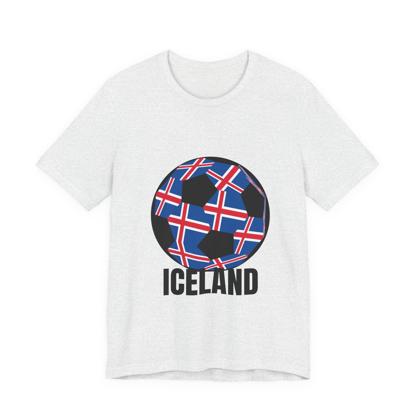 Iceland Fan Specialty Soccer Ball Design T Shirt