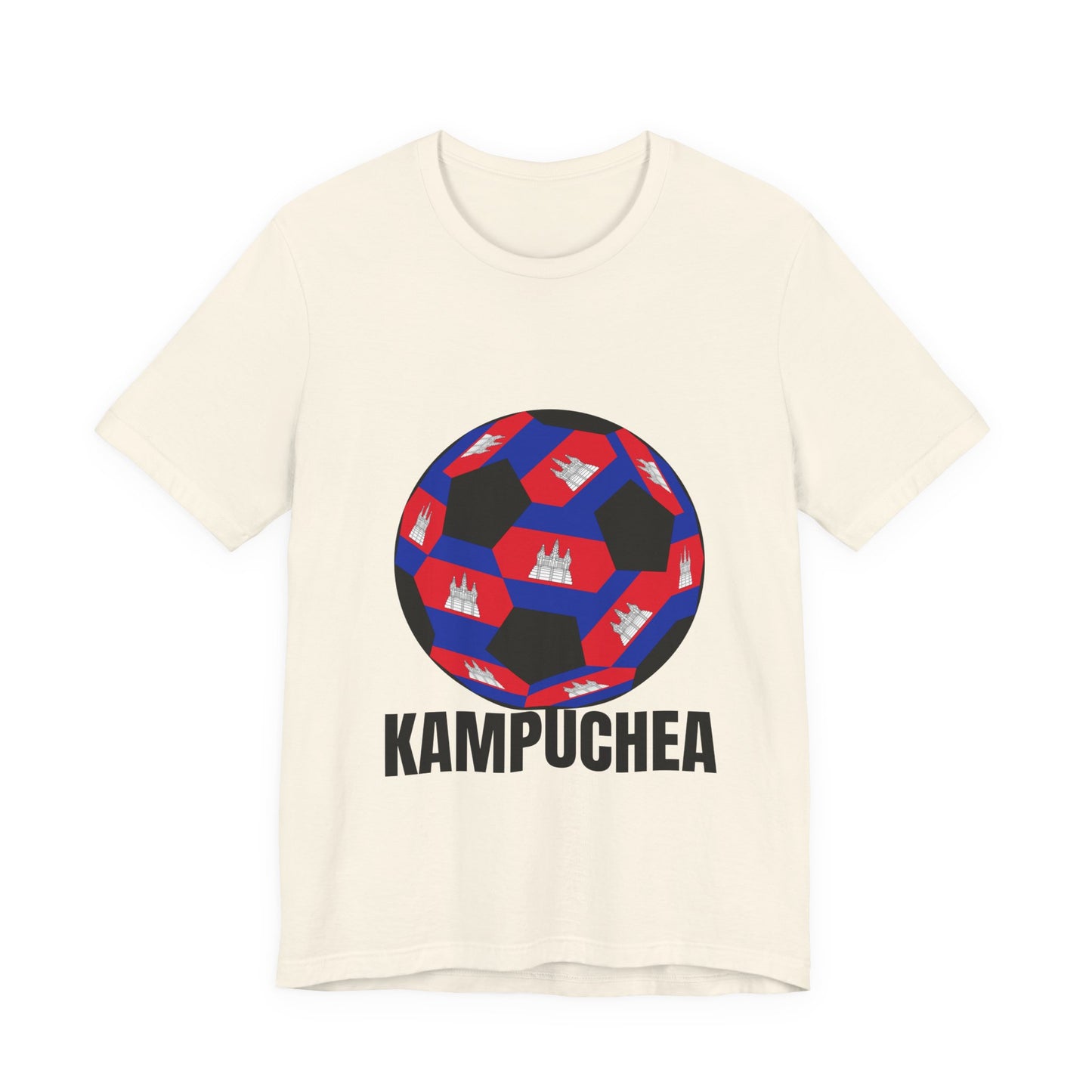 Kampuchea Fan Specialty Soccer Ball Design T Shirt