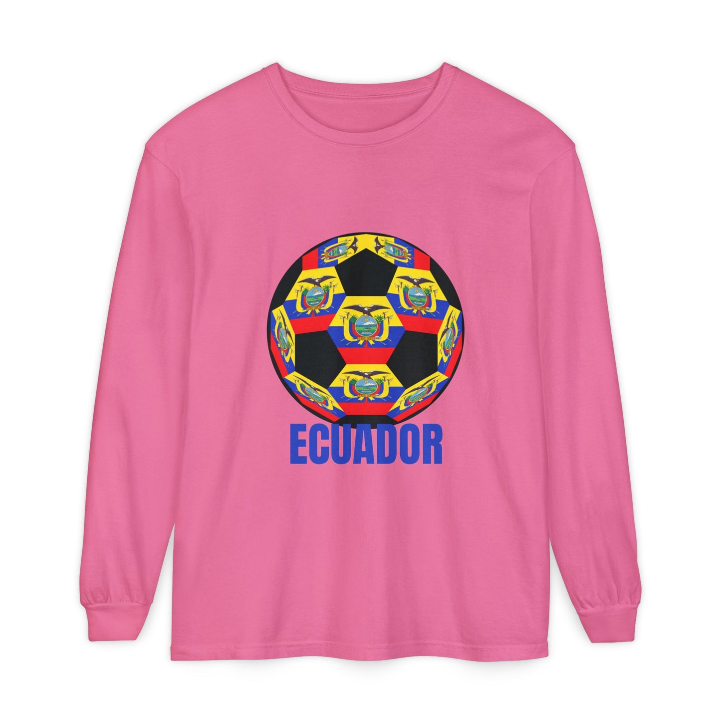 Ecuador Soccer Crest Long Sleeve Shirt