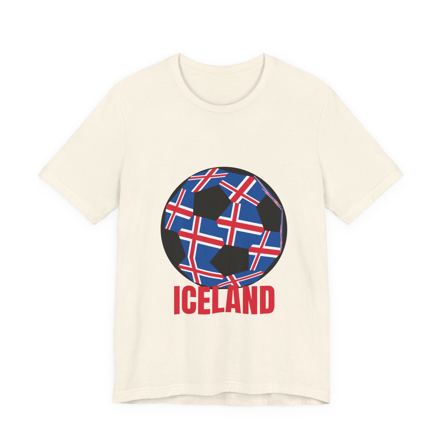 Iceland Fan Specialty Soccer Ball Design T Shirt