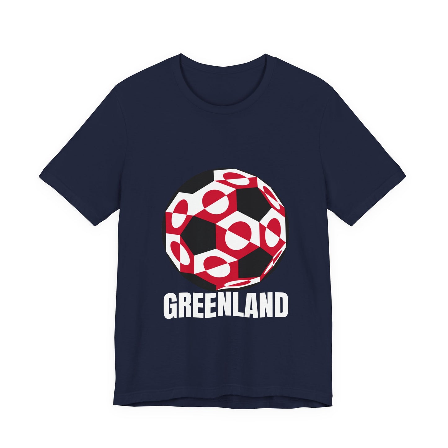 Greenland Fan Specialty Soccer Ball Design T Shirt