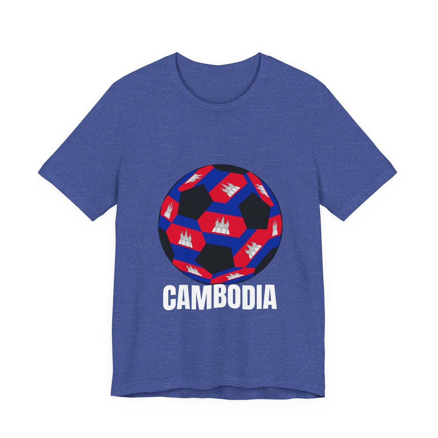 Cambodia Fan Specialty Soccer Ball Design T Shirt