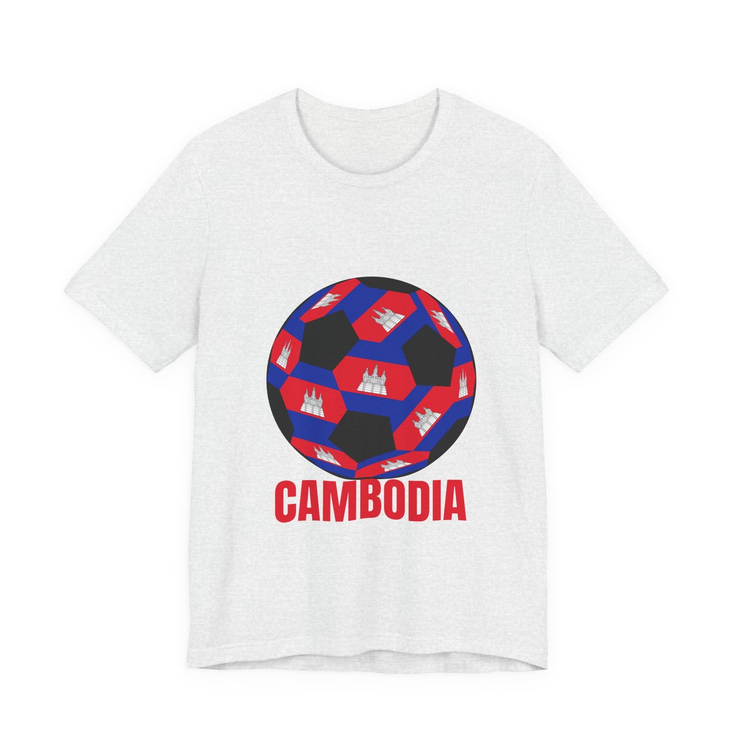 Cambodia Fan Specialty Soccer Ball Design T Shirt