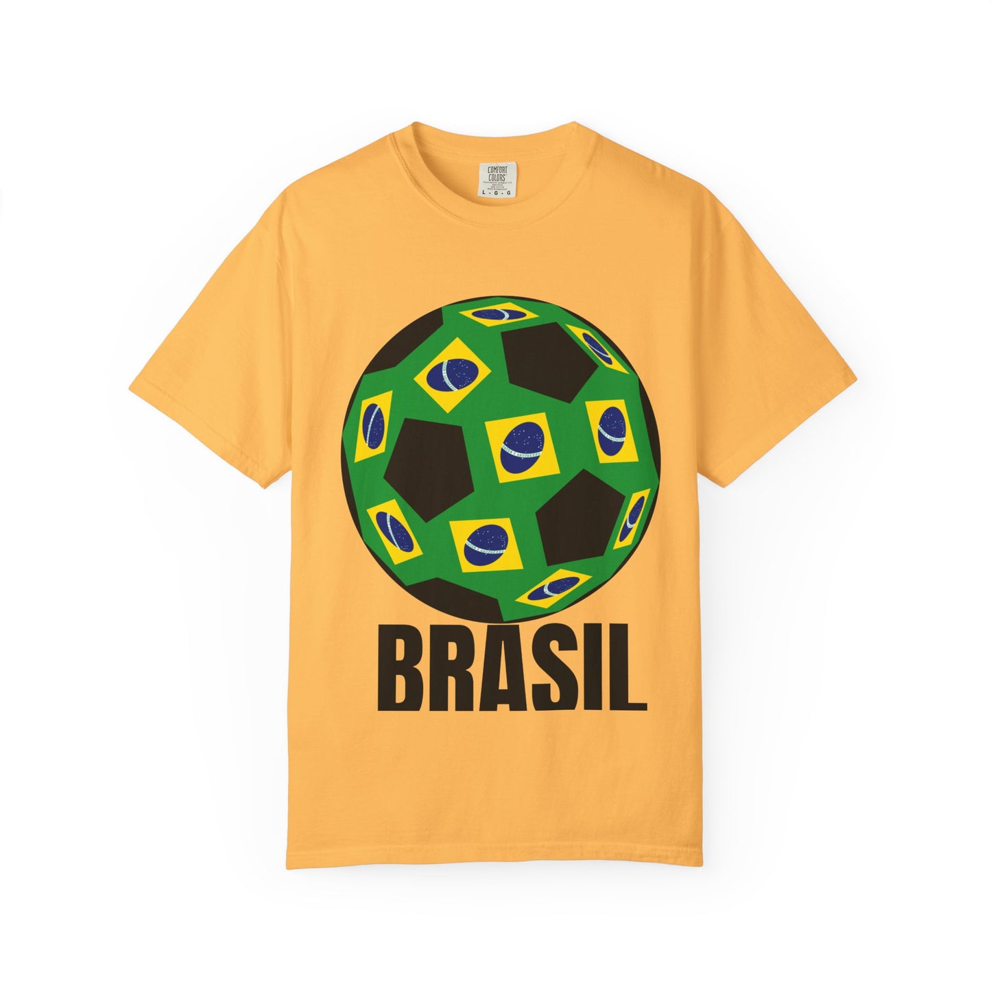 Brasil Fan Specialty Soccer Ball Design T Shirt