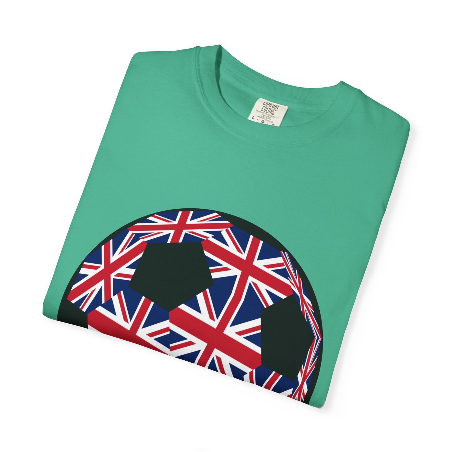 Great Britain Fan Specialty Soccer Ball Design T Shirt
