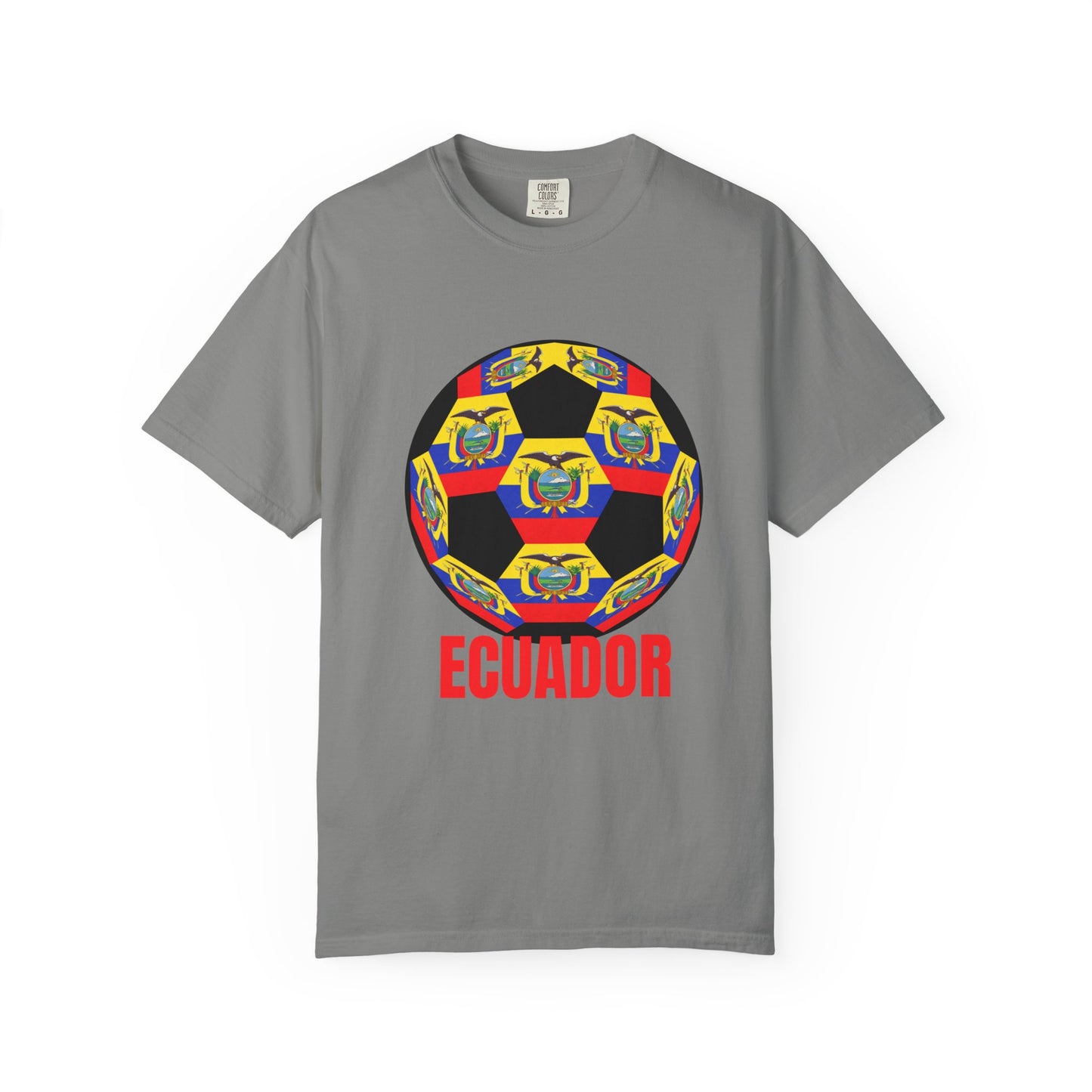 Ecuador Fan Specialty Soccer Ball Design T Shirt