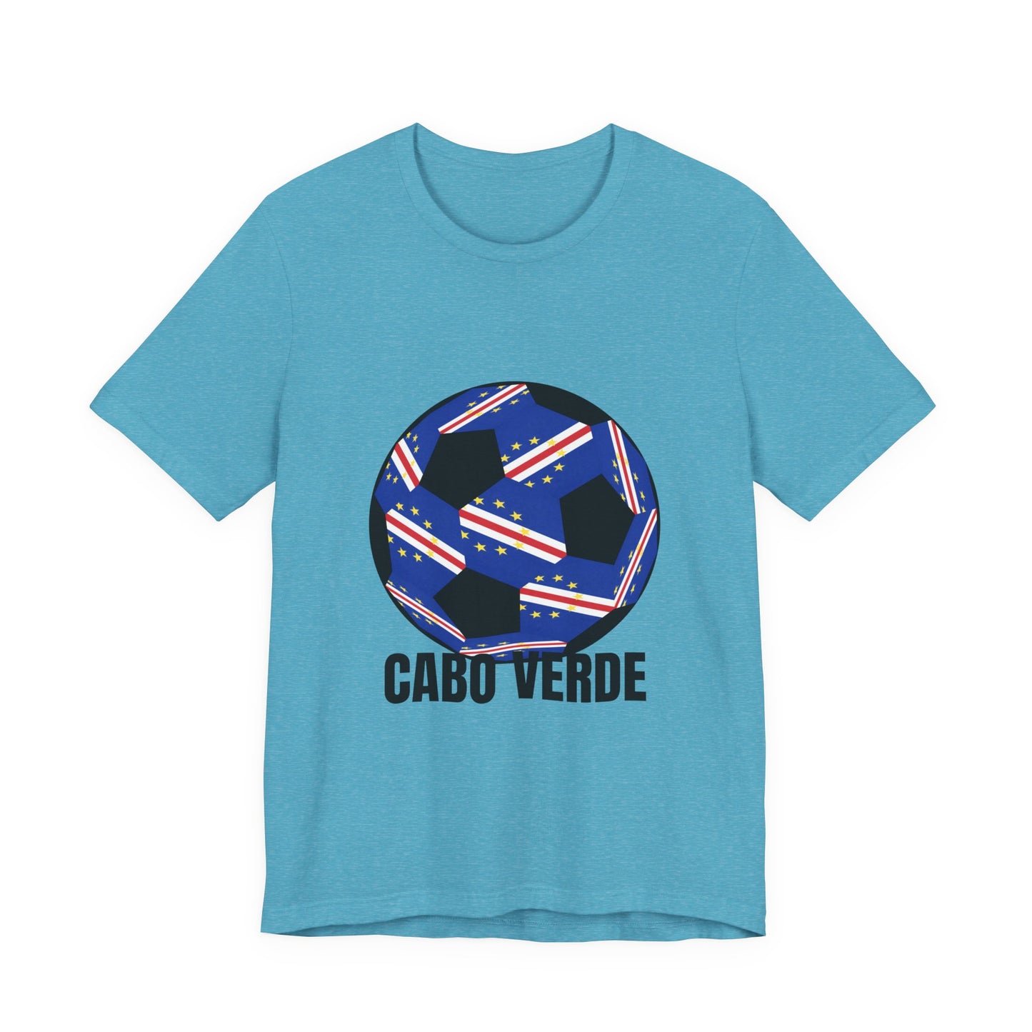 Cabo Verde Fan Specialty Soccer Ball Design T Shirt