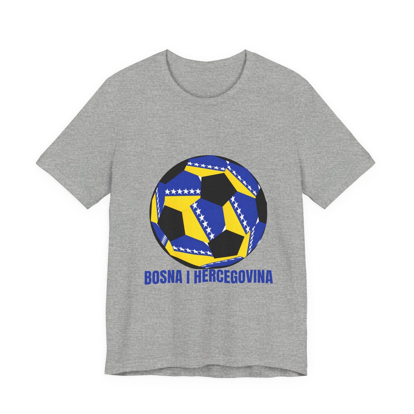 Bosnia Herzegovina Fan Specialty Soccer Ball Design T Shirt