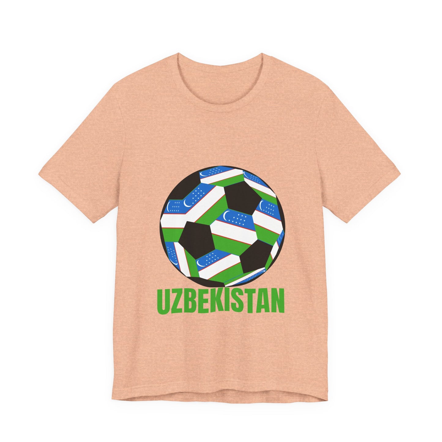 Uzbekistan Fan Specialty Soccer Ball Design T Shirt