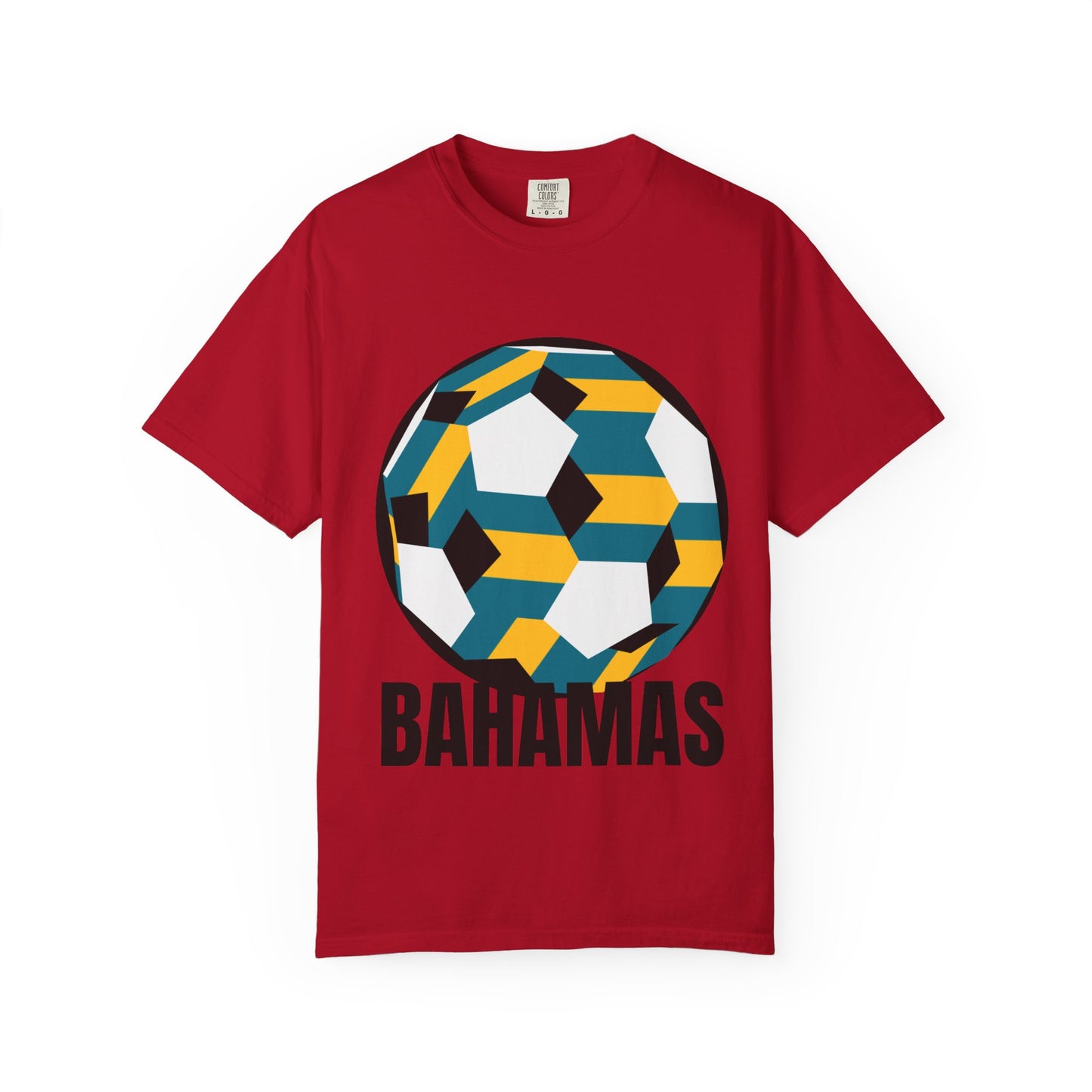 Bahamas Fan Specialty Soccer Ball Design T Shirt