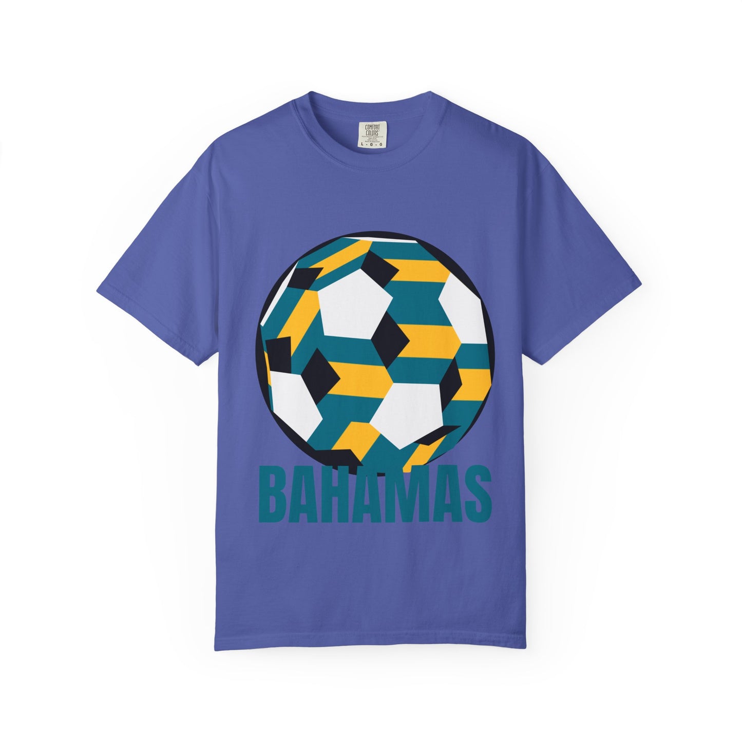 Bahamas Fan Specialty Soccer Ball Design T Shirt