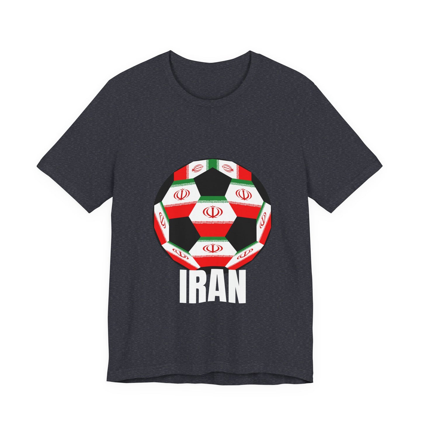 Iran Fan Specialty Soccer Ball Design T Shirt