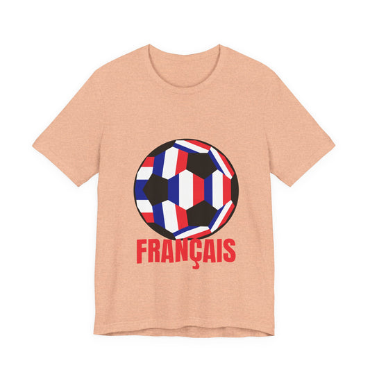 Francais Fan Specialty Soccer Ball Design T Shirt