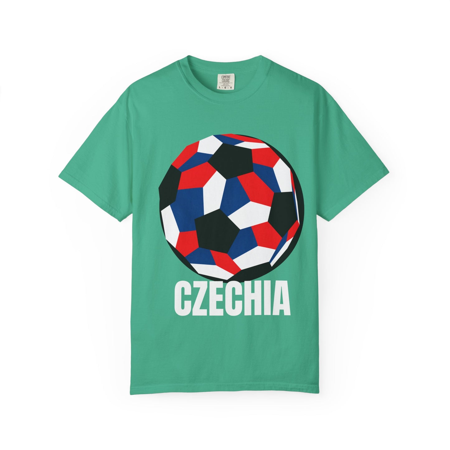 Czechia Fan Specialty Soccer Ball Design T Shirt