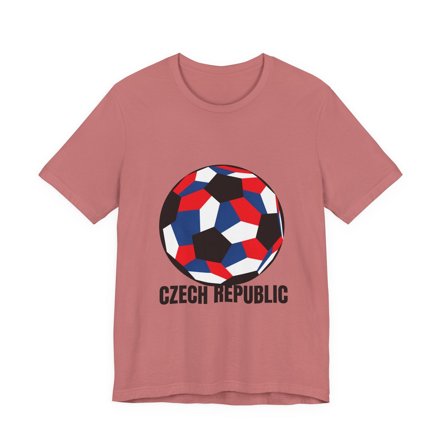 Czech Republic Fan Specialty Soccer Ball Design T Shirt