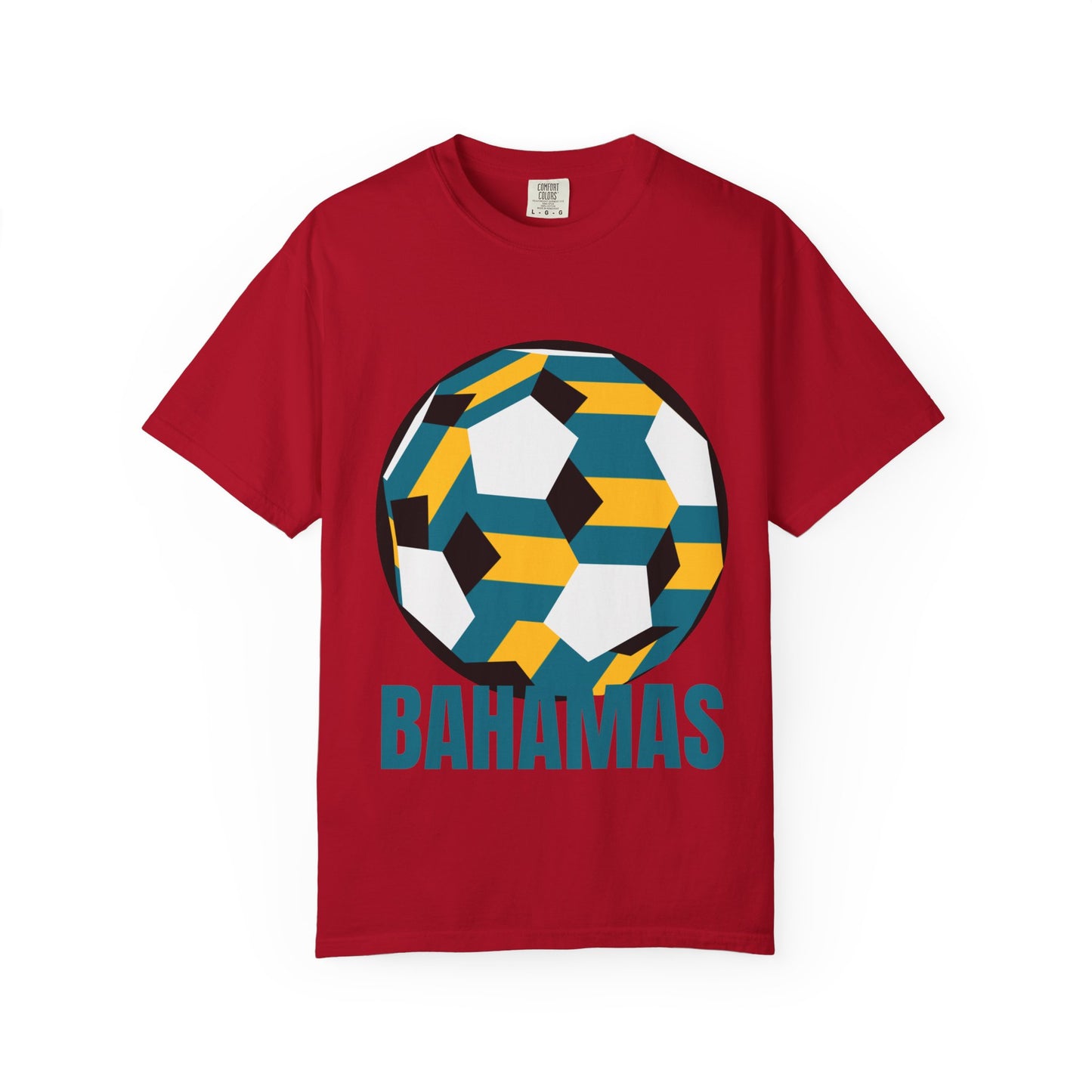 Bahamas Fan Specialty Soccer Ball Design T Shirt