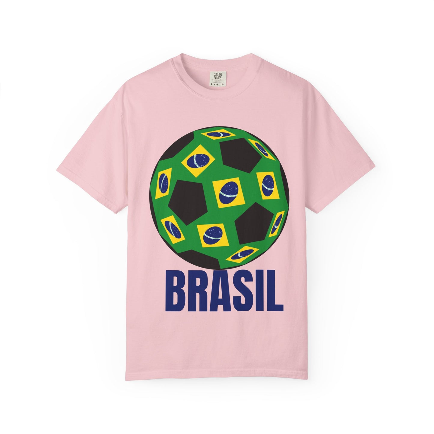 Brasil Fan Specialty Soccer Ball Design T Shirt