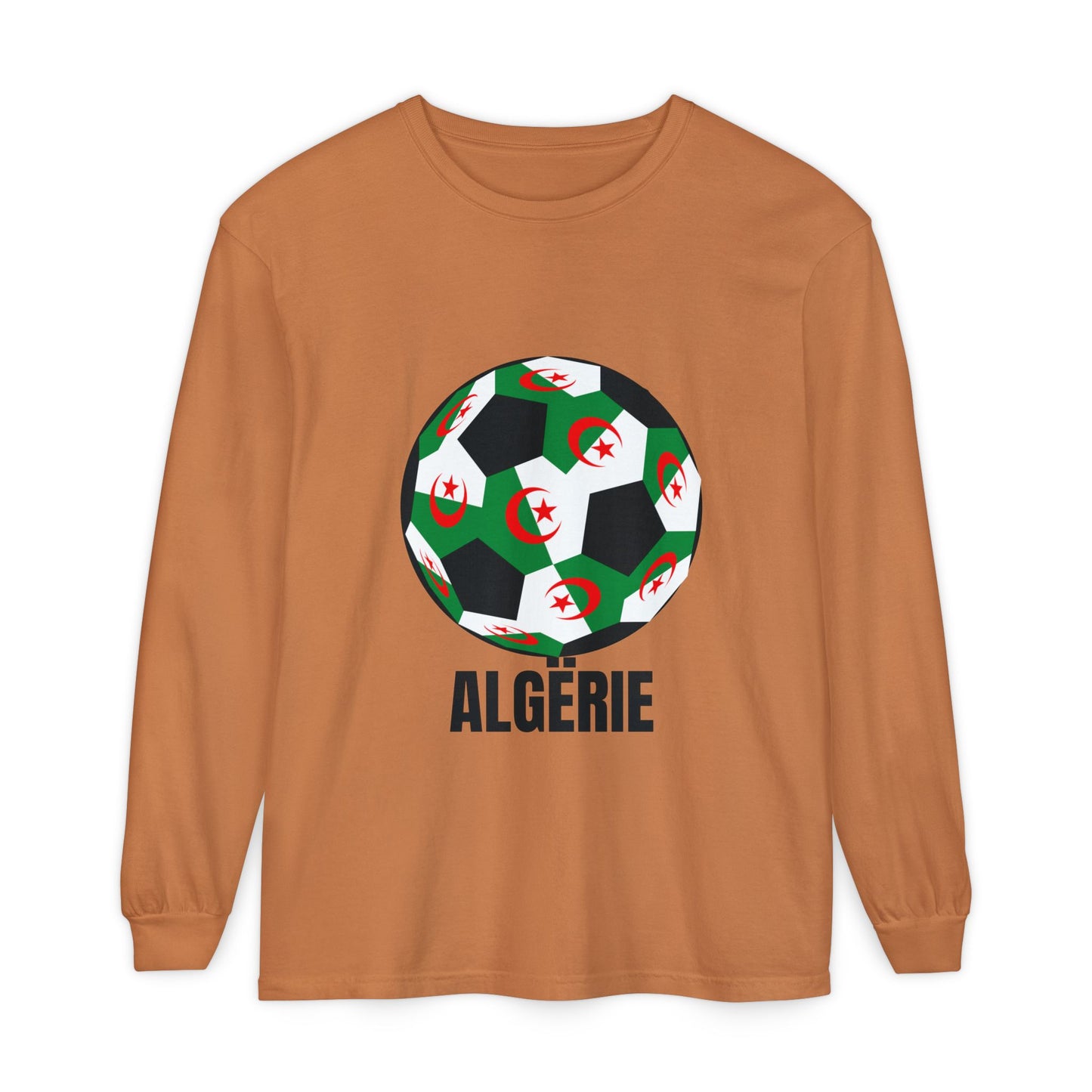 ALGËRIE Fan Specialty Soccer Ball Design T Shirt