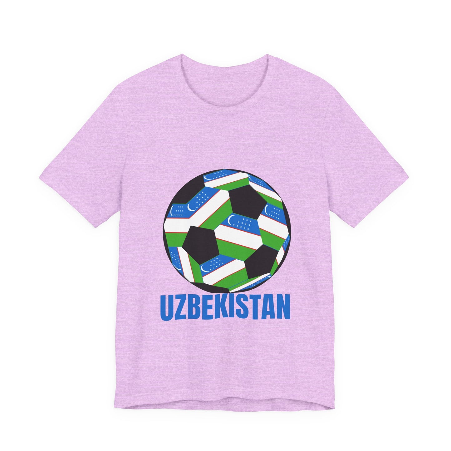 Uzbekistan Fan Specialty Soccer Ball Design T Shirt