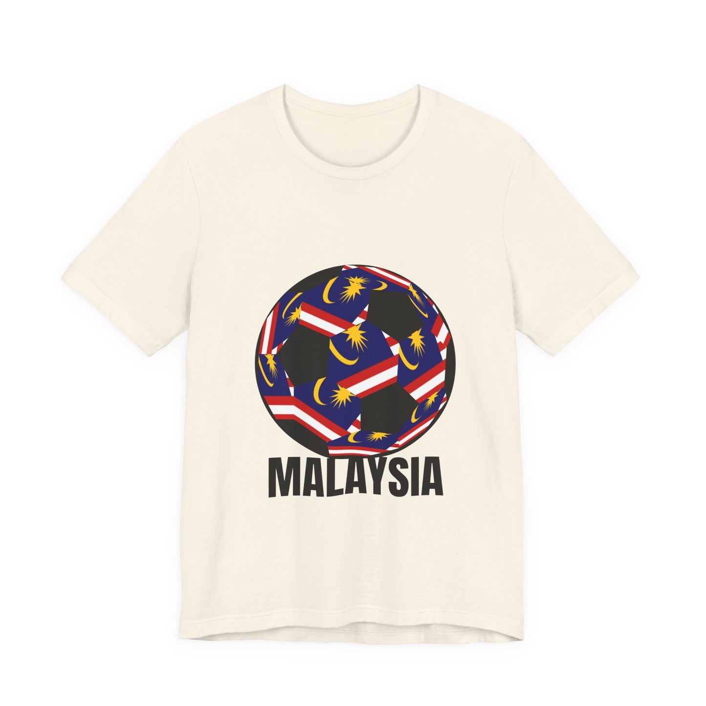 Malaysia Fan Specialty Soccer Ball Design T Shirt