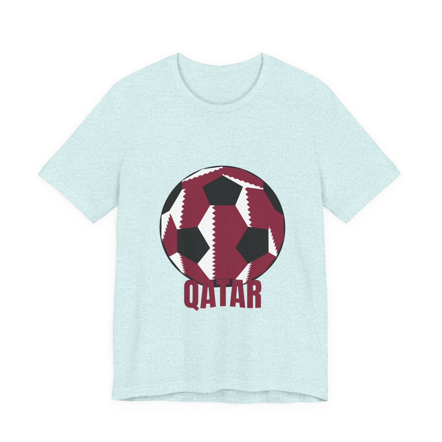 Qatar Fan Specialty Soccer Ball Design T Shirt