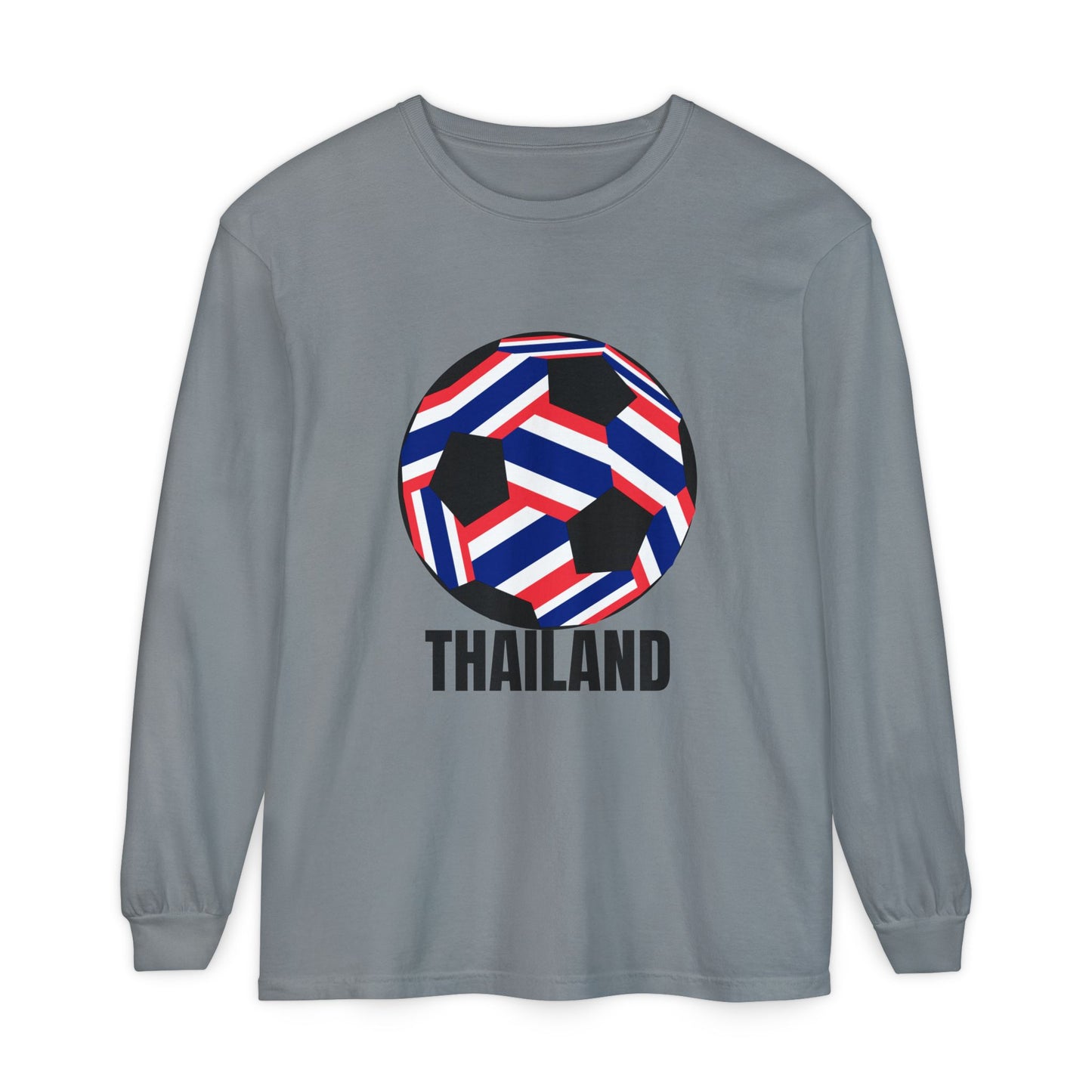Thailand Fan Specialty Soccer Ball Design  Long Sleeve T-Shirt
