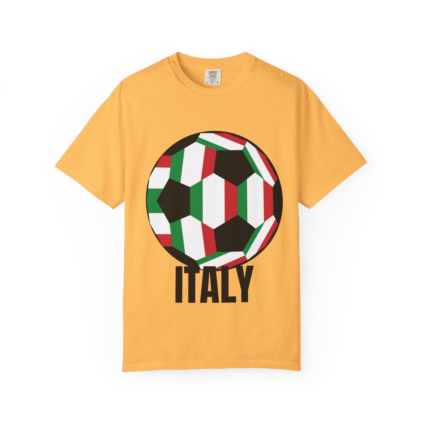 Italy Fan Specialty Soccer Ball Design T Shirt