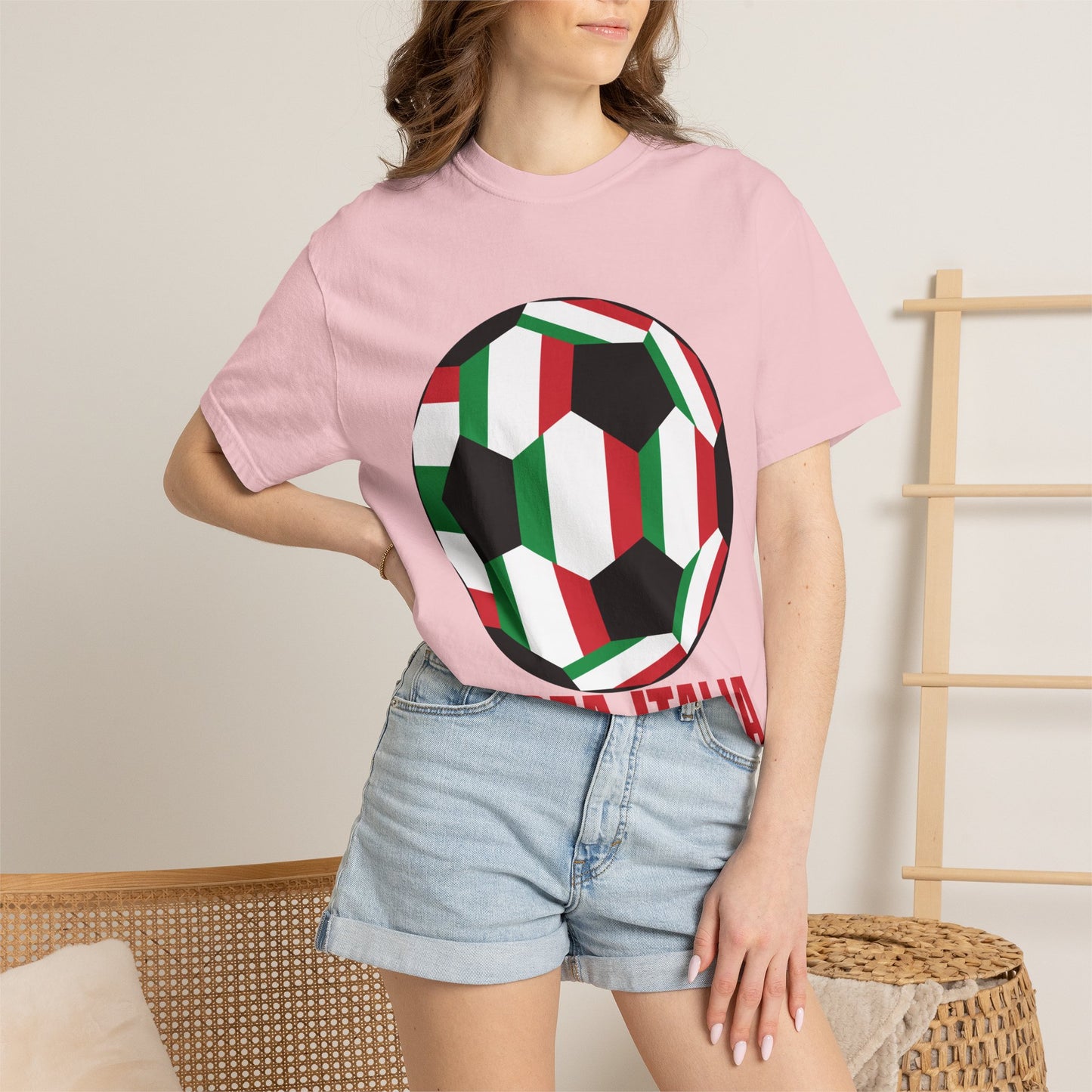 Forza Italia Fan Specialty Soccer Ball Design T Shirt