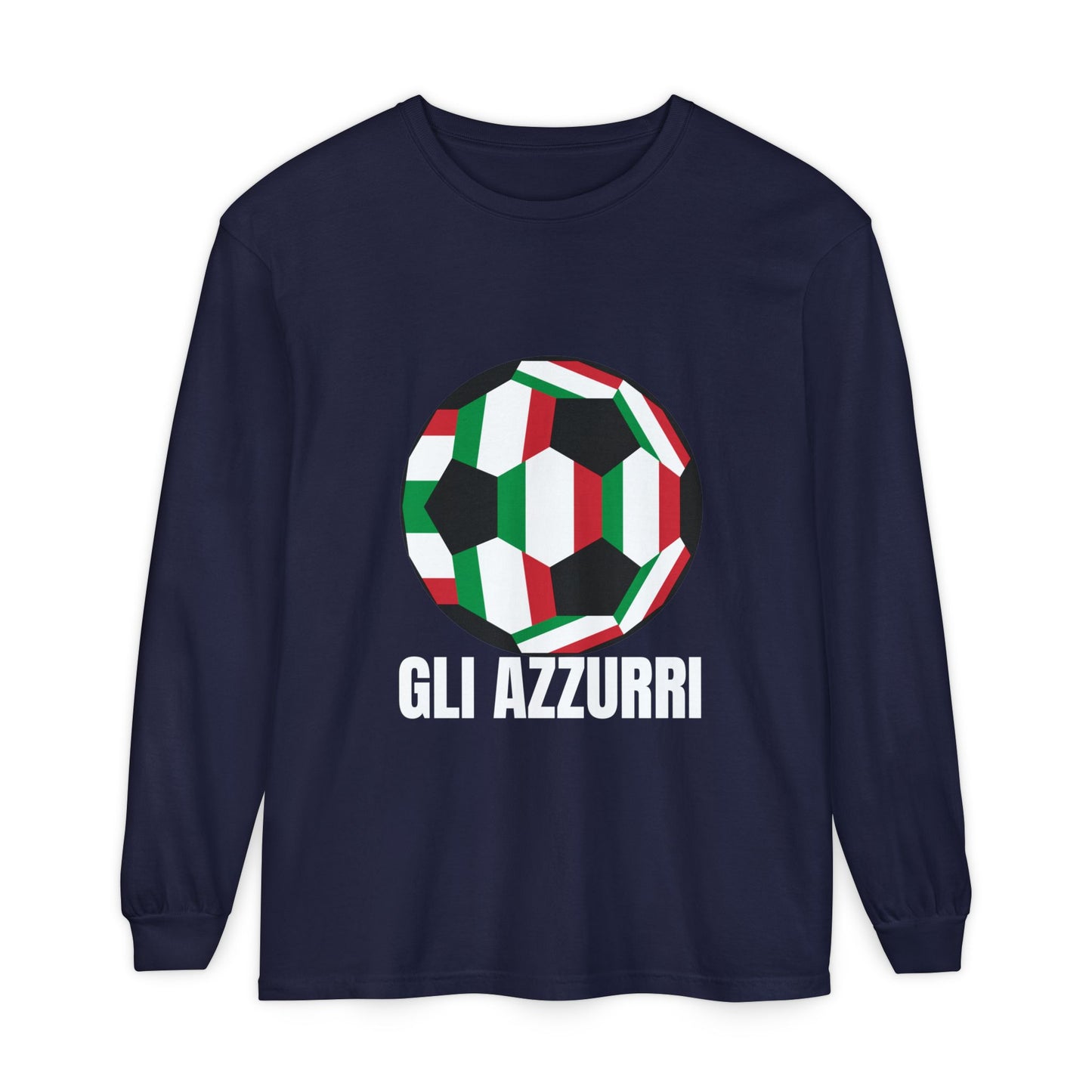 Gli Azzurri Fan Specialty Soccer Long Sleeve T-Shirt