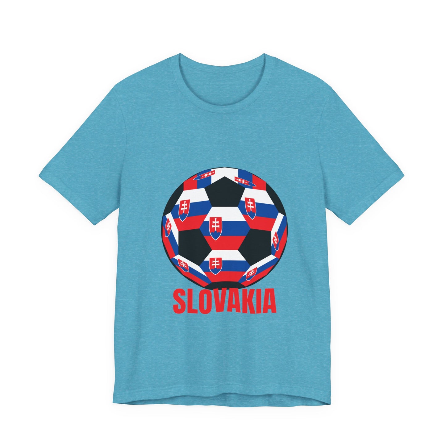 Slovakia Fan Specialty Soccer Ball Design T Shirt