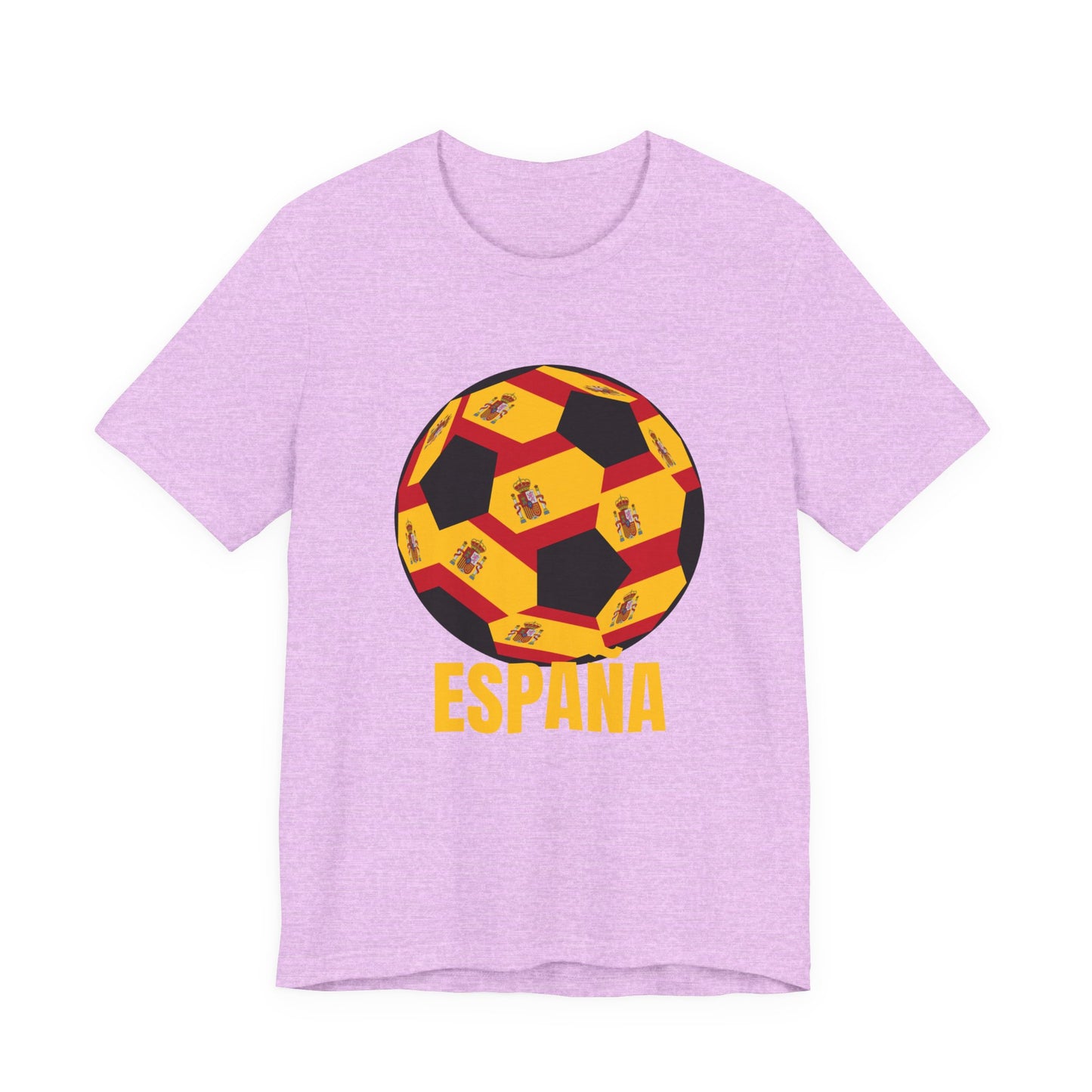 España Soccer Ball T-Shirt Gold Text