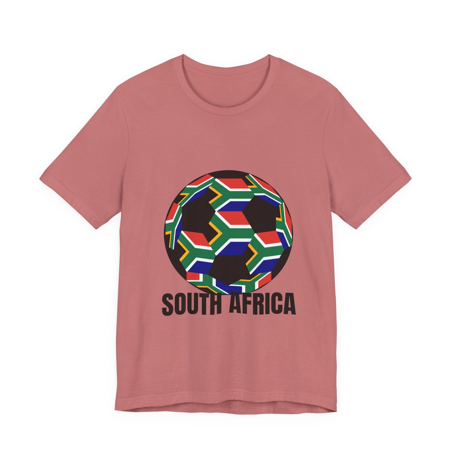 South Africa Fan Specialty Soccer Ball Design T Shirt