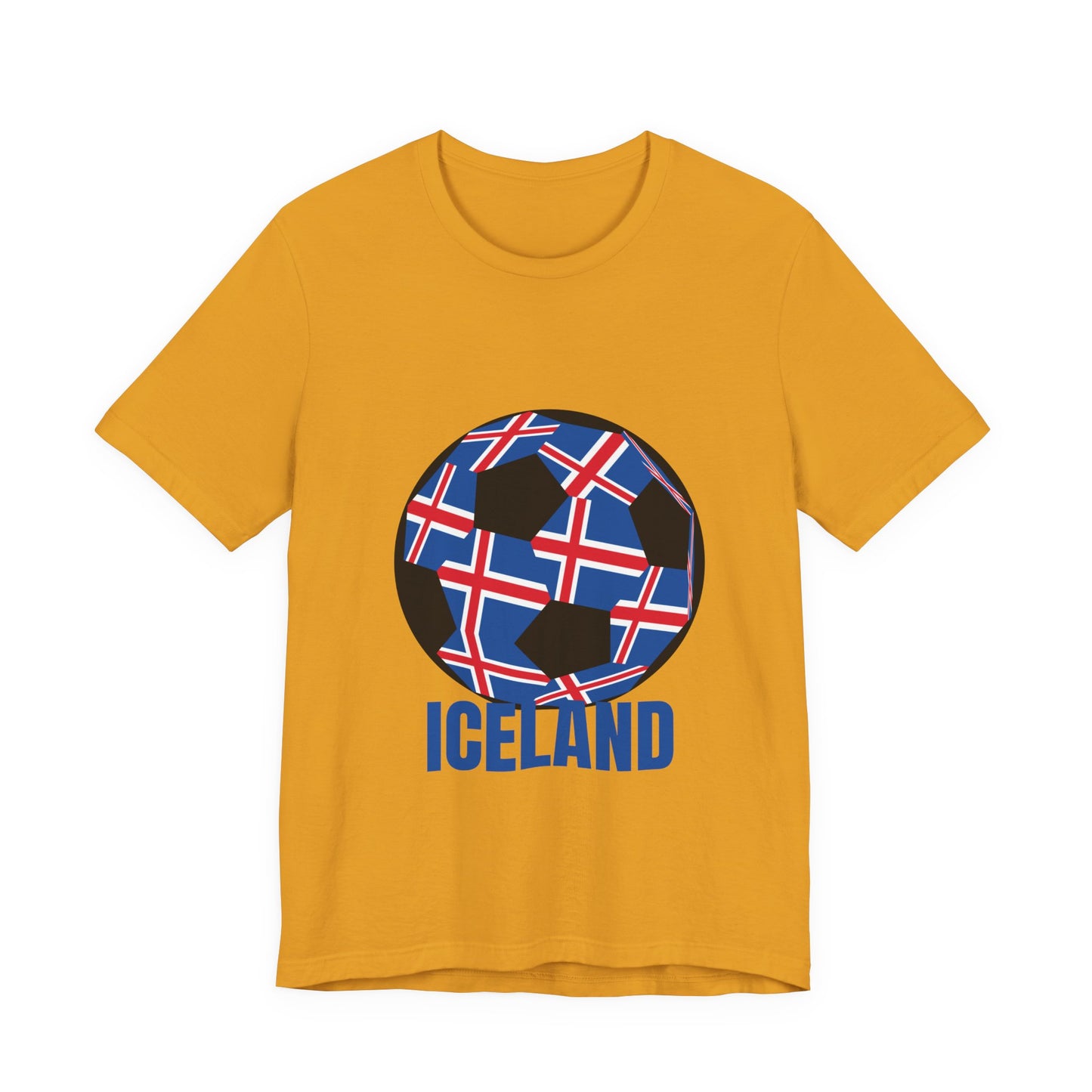Iceland Fan Specialty Soccer Ball Design T Shirt