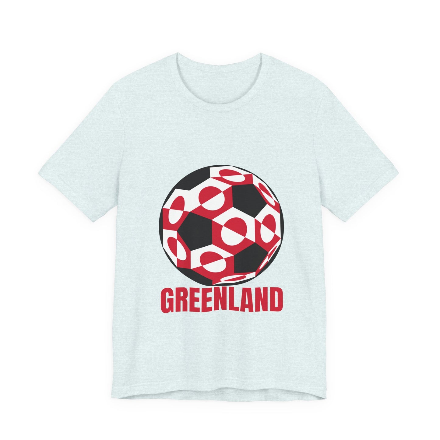 Greenland Fan Specialty Soccer Ball Design T Shirt