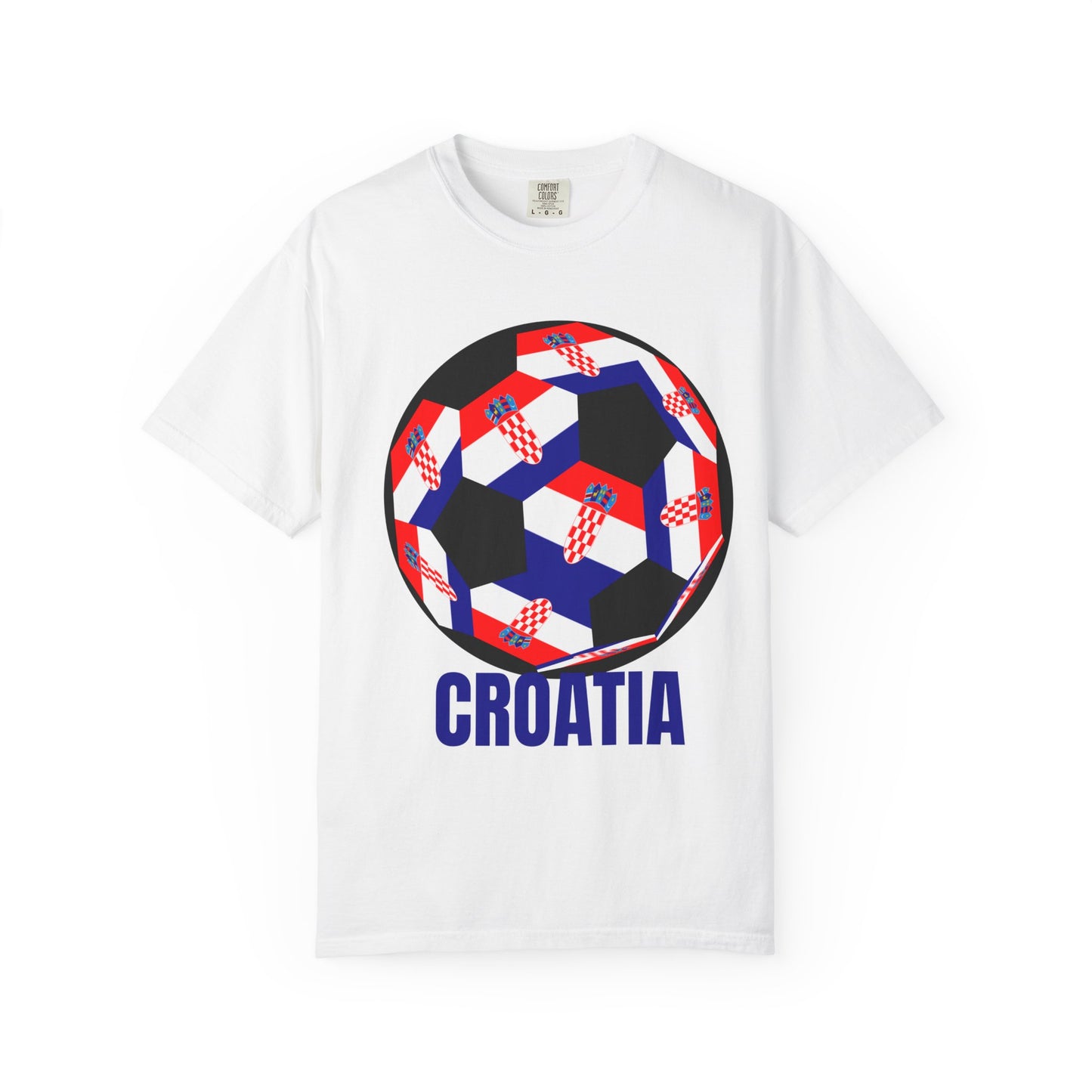 Croatia Fan Specialty Soccer Ball Design T Shirt