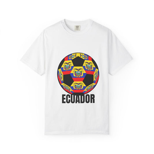 Ecuador Fan Specialty Soccer Ball Design T Shirt