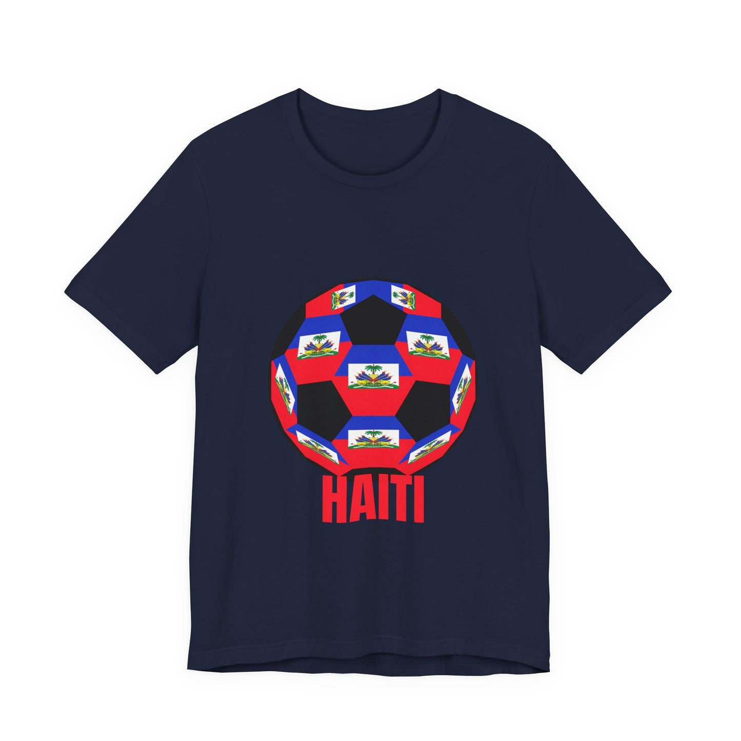 Haiti Fan Specialty Soccer Ball Design T Shirt