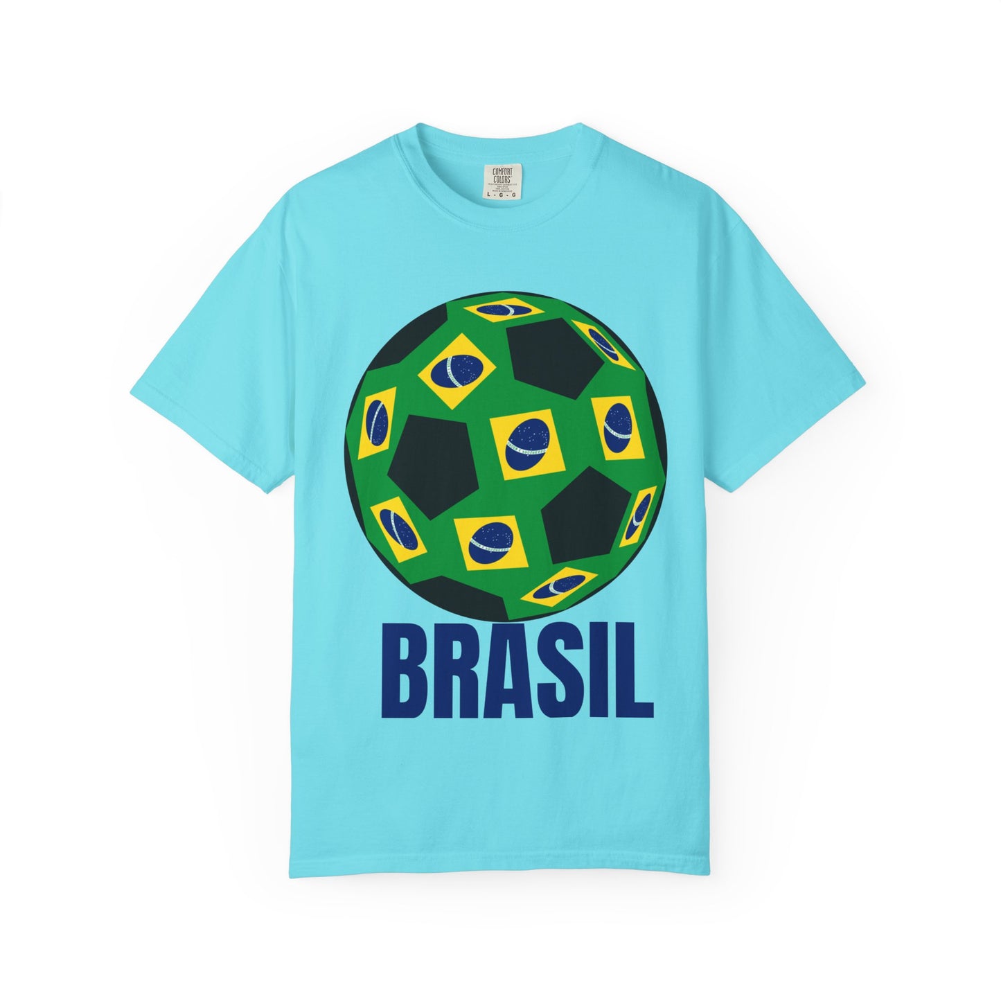 Brasil Fan Specialty Soccer Ball Design T Shirt