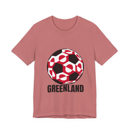 Greenland Fan Specialty Soccer Ball Design T Shirt
