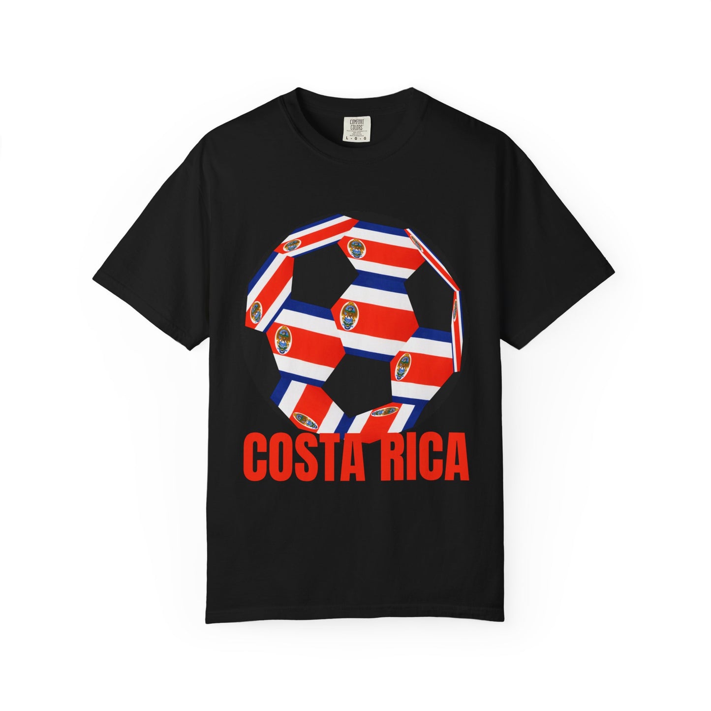 Costa Rica Fan Specialty Soccer Ball Design T Shirt