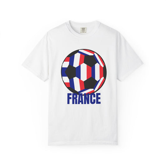 France Fan Specialty Soccer Ball Design T Shirt