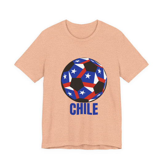 Chile Fan Specialty Soccer Ball Design T Shirt
